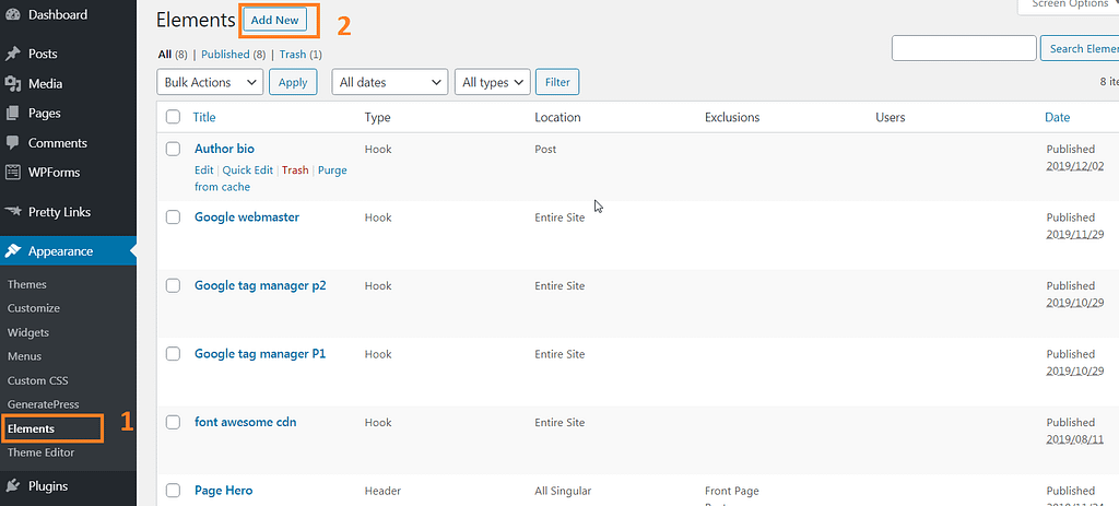 How to Add an Author Box in GeneratePress Theme Add Hook in elements of GP