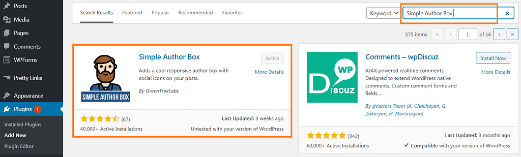 How to Add an Author Box in GeneratePress Theme install simple author box in wordpress