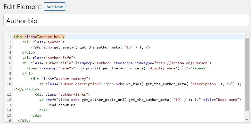How to Add an Author Box in GeneratePress Theme Add php codes in author bio box