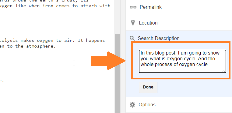 Blogspot SEO: 8 Actionable Techniques for 2020 (updated) adding search description in blogger blog post